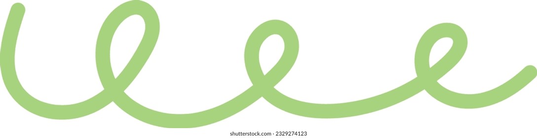 Abstract Squiggle Line Element Illustration