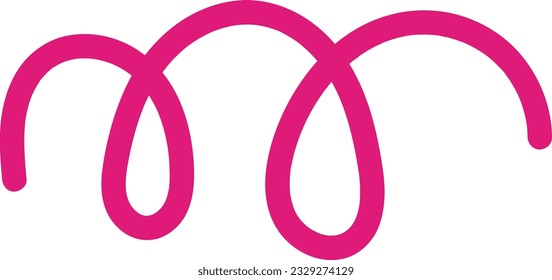 Abstract Squiggle Line Element Illustration