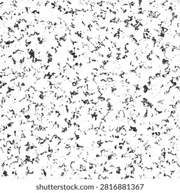 Abstract squiggle noise texture vector black and white organic distress overlay background