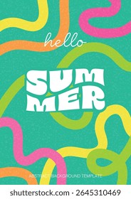 abstrato texturizado, poster vertical verde brilhante, folheto, fundo, banner, , doodle, cores suculentas, vetor	
