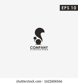 Abstract Squirrel Logo Design Vector Template. Modern Design. Vector Illustration