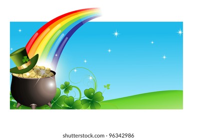 Abstract St. Patrick’s Day Banner