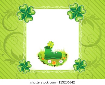 abstract st patrick background vector illustration