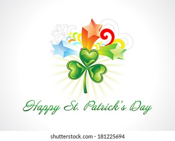 abstract st patrick background vector illustration