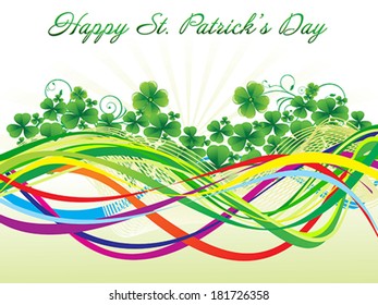 abstract st patrick background vector illustration