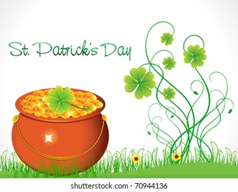 abstract st Patrick background vector illustration