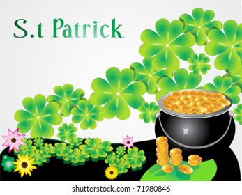abstract st Patrick background vector illustration