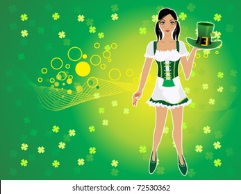 abstract st Patrick background vector illustration