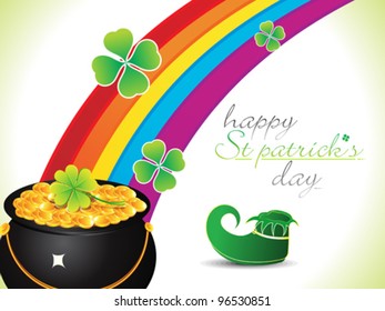 abstract st Patrick balloons set vector illustration