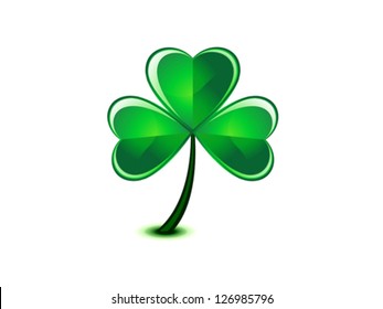 abstract st patrick clover vector illustration