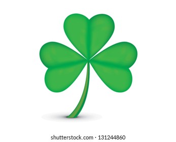 abstract st patrick clover vector illustration