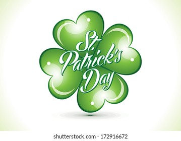 abstract st patrick clover vector illustration