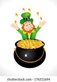 abstract st patrick day background vector illustration
