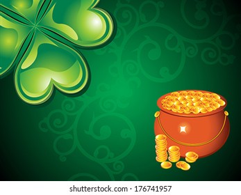 abstract st patrick day background vector illustration