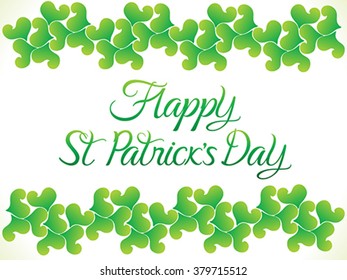 abstract st patrick day background vector illustration
