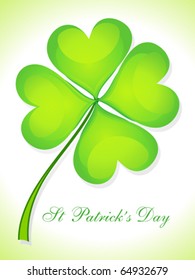 abstract st Patrick day card vector illustration