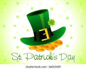 abstract st Patrick day card vector illustration