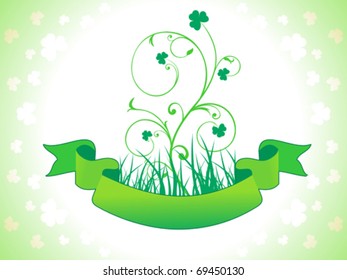 abstract st Patrick floral vector illustration
