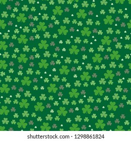 Abstract St Patrick s day background decorated with shamrocks.