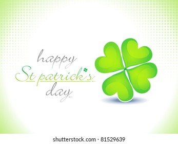 abstract st patrick shamrock background vector illustration