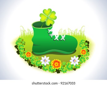 abstract st patrick shoe background