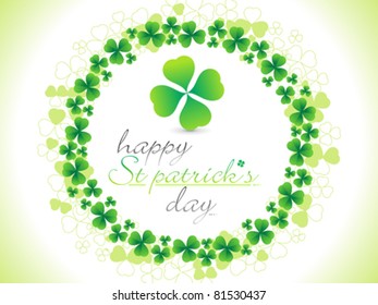 abstract st patrick theme background vector illustration