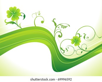abstract st patricks clover vector illustration
