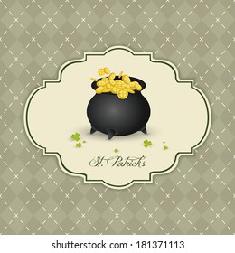 abstract St. Patrick's day background with special objects