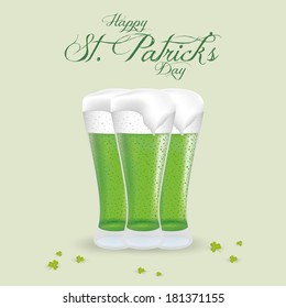 abstract St. Patrick's day background with special objects