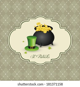 abstract St. Patrick's day background with special objects