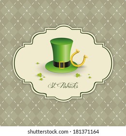 abstract St. Patrick's day background with special objects