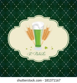 abstract St. Patrick's day background with special objects
