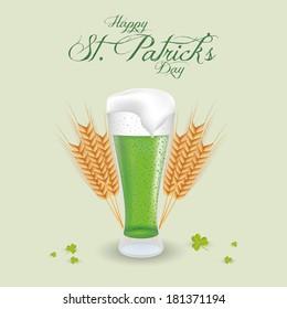 abstract St. Patrick's day background with special objects