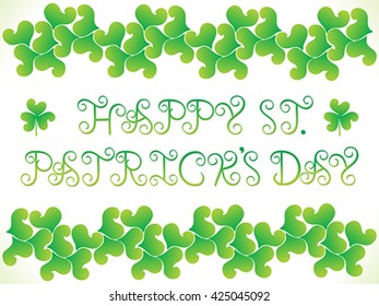 abstract st patrick's day background vector illustration
