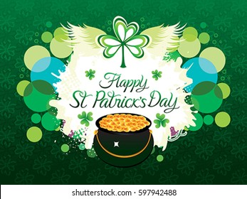 abstract st patricks day background vector illustration