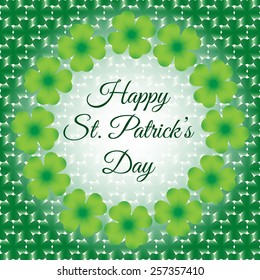 Abstract St. Patrick's day greeting card