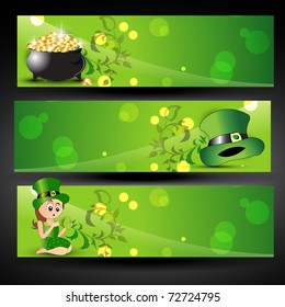 abstract st. patricks day headers
