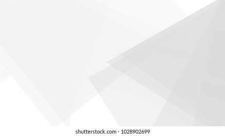 Abstract Stacked Geometry White and Gray Vector Background.