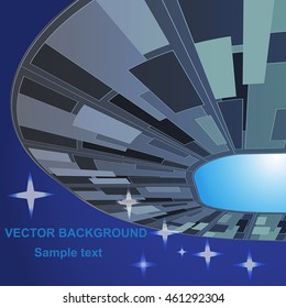 Abstract stadium roof vector 