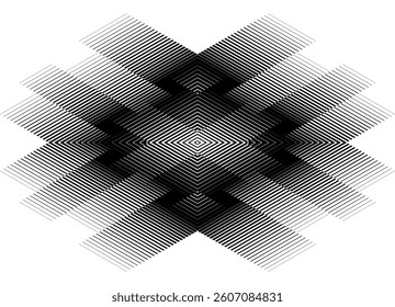 Abstract stain. Vector black and white background of thin broken lines. Striped pattern. Base for sportswear, posters, toys, 
 advertising, packaging. Vector background.