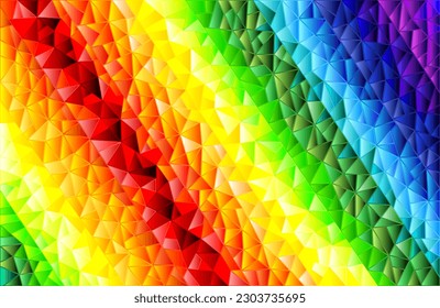 Abstract stained glass background , the colored elements arranged in rainbow spectrum,rectangular image