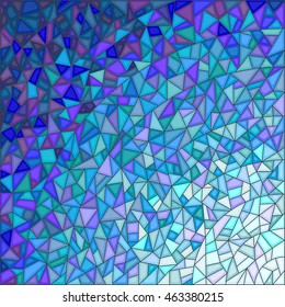 Abstract Stained Glass Background ,gamma Blue