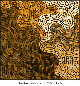 Abstract stained glass background ,monochrome,tone brown