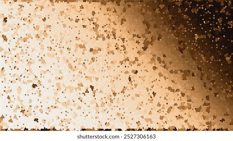 Abstract stained glass background in shades of white and brown. Landscape orientation. Perfect for decorations, wallpaper, and photoshoot backdrops.