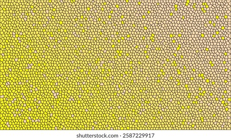 Abstract stained glass background in shades of yellow and light orange. Landscape orientation. Perfect for decorations, wallpaper, and photoshoot backdrops.