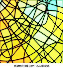 abstract stained-glass mosaic background