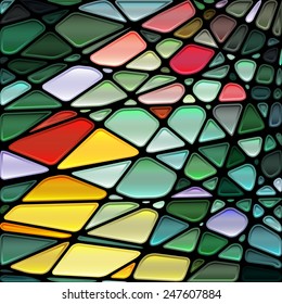 abstract stained-glass mosaic background