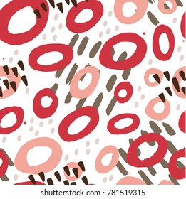 abstract stains elements seamless pattern