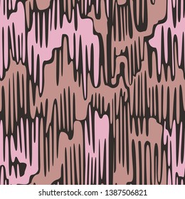 Abstract stains. Seamless pattern with uneven flowing spots. Wavy uneven shapes. Background from blots. Abstract background with thick curly lines.