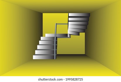 Abstract stair graphic design, vector background.